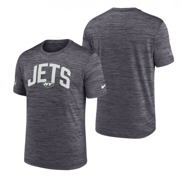 Men's New York Jets Black Velocity Athletic Stack Performance T-Shirt