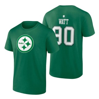 Pittsburgh Steelers T.J. Watt Green St. Patrick's Day Icon Player T-Shirt