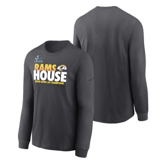 Los Angeles Rams Anthracite Super Bowl LVI Champions Alternate Local Pack Long Sleeve T-Shirt