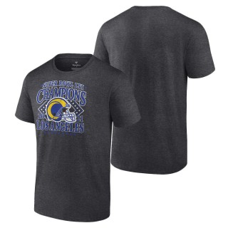 Los Angeles Rams Charcoal Super Bowl LVI Champions Favorite Retro T-Shirt