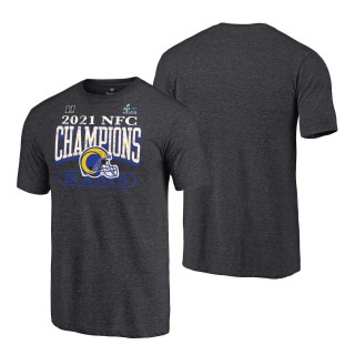 Los Angeles Rams Heathered Charcoal 2021 NFC Champions Classic Play T-Shirt