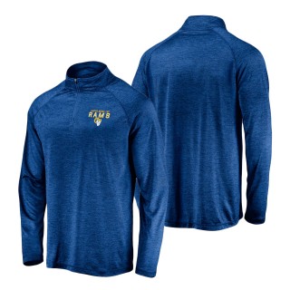 Los Angeles Rams Royal Super Bowl LVI Bound All Time Pass Quarter-Zip Pullover Top