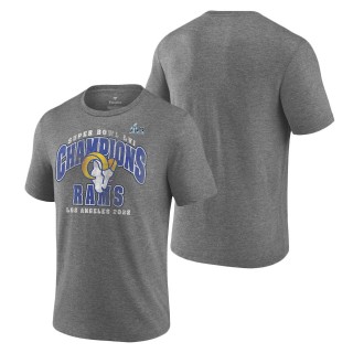 Los Angeles Rams Gray Super Bowl LVI Champions Classic Vintage T-Shirt