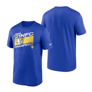 Los Angeles Rams Royal 2021 NFC Champions Iconic T-Shirt