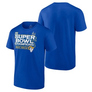 Los Angeles Rams Royal Super Bowl LVI Champions Parade Celebration T-Shirt