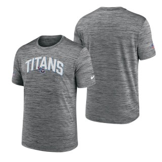 Men's Tennessee Titans Black Velocity Athletic Stack Performance T-Shirt