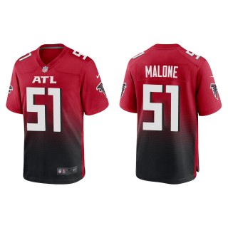 Men's Falcons DeAngelo Malone Red Game Jersey