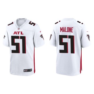 Men's Falcons DeAngelo Malone White Game Jersey