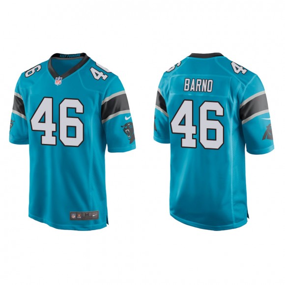 Men's Panthers Amare Barno Blue Game Jersey