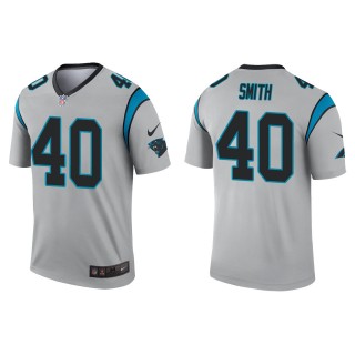 Men's Panthers Brandon Smith Silver Inverted Legend Jersey