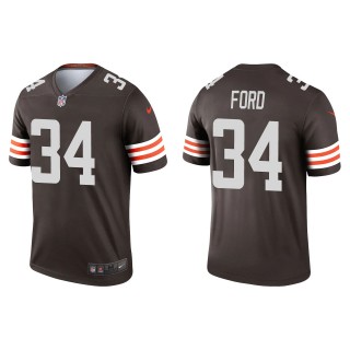 Men's Browns Jerome Ford Brown Legend Jersey