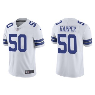 Men's Cowboys Devin Harper White Vapor Limited Jersey