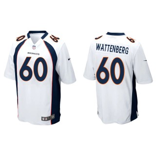 Men's Broncos Luke Wattenberg White Game Jersey