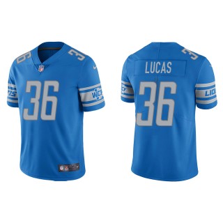 Men's Lions Chase Lucas Light Blue Vapor Limited Jersey