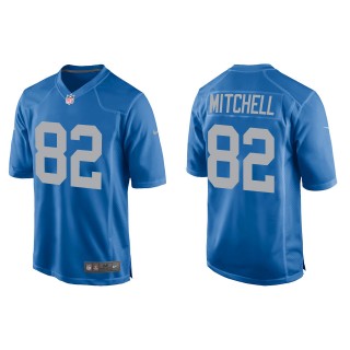 Men's Lions James Mitchell Blue Throwback Game Jersey