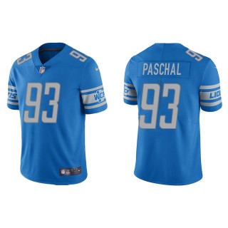 Men's Lions Josh Paschal Light Blue Vapor Limited Jersey