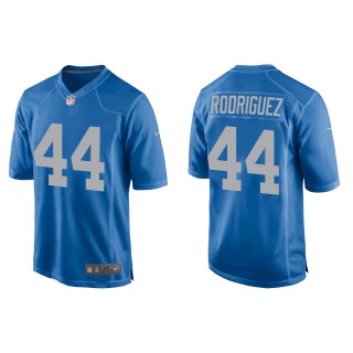 Men's Lions Malcolm Rodriguez Blue Throwback Game Jersey