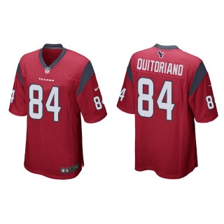 Men's Texans Teagan Quitoriano Red Game Jersey