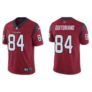Men's Texans Teagan Quitoriano Red Vapor Limited Jersey