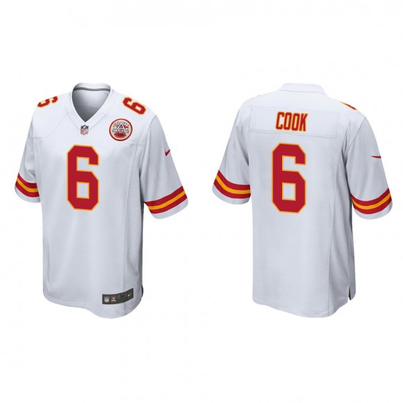 Men's Chiefs Bryan Cook White Game Jersey