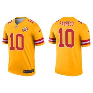 Men's Chiefs Isaih Pacheco Gold Inverted Legend Jersey