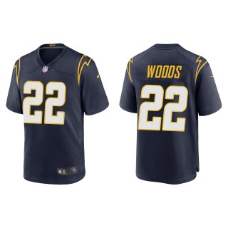 Men's Chargers JT Woods Navy Alternate Game Jersey