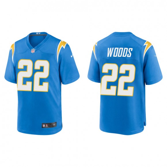 Men's Chargers JT Woods Powder Blue Game Jersey