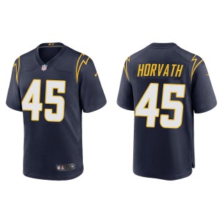 Men's Chargers Zander Horvath Navy Alternate Game Jersey