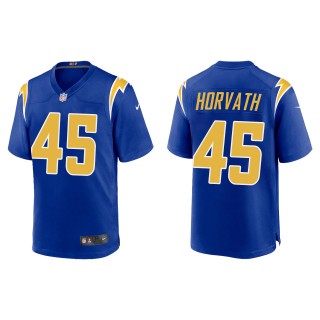 Men's Chargers Zander Horvath Royal Alternate Game Jersey
