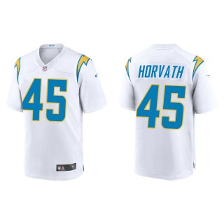 Men's Chargers Zander Horvath White Game Jersey