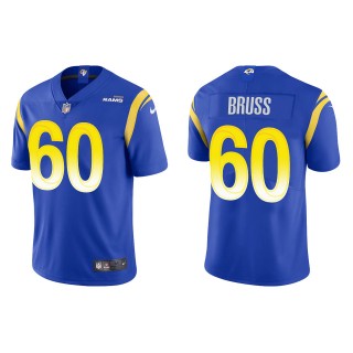 Men's Rams Logan Bruss Royal Vapor Limited Jersey
