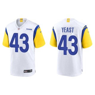 Men's Rams Russ Yeast White Alternate Game Jersey