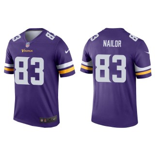 Men's Vikings Jalen Nailor Purple Legend Jersey