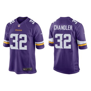 Men's Vikings Ty Chandler Purple Game Jersey
