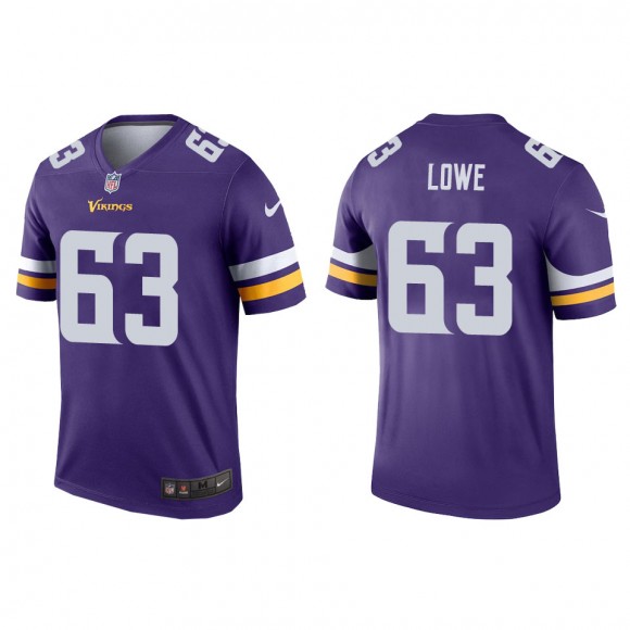 Men's Vikings Vederian Lowe Purple Legend Jersey