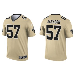 Men's Saints Jordan Jackson Gold Inverted Legend Jersey