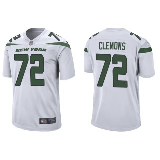 Men's Jets Micheal Clemons White Game Jersey