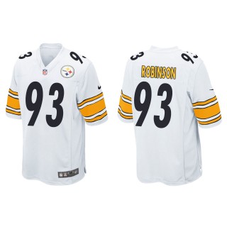 Men's Steelers Mark Robinson White Game Jersey