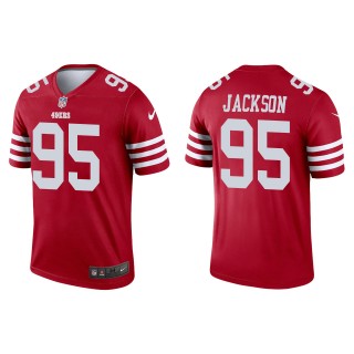Men's 49ers Drake Jackson Scarlet Legend Jersey