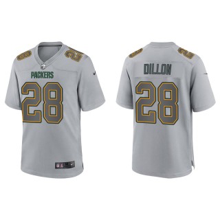 Men's A.J. Dillon Green Bay Packers Gray Atmosphere Fashion Game Jersey