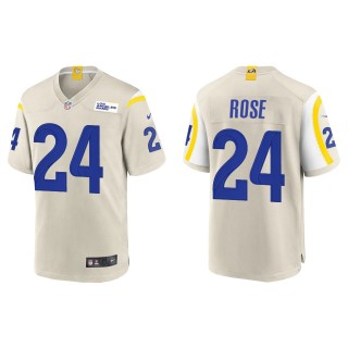 Men's Los Angeles Rams A.J. Rose Bone Game Jersey
