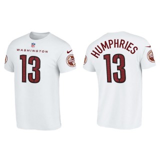 Adam Humphries Commanders Name & Number  Men's White T-Shirt