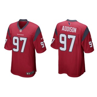 Men's Houston Texans Addison Red Game Jersey