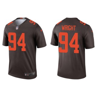 Men's Browns Alex Wright Brown 2022 NFL Draft Alternate Legend Jersey