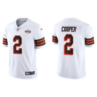 Men's Browns Amari Cooper White 1946 Collection Limited Jersey