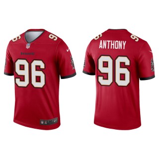 Men's Buccaneers Andre Anthony Red 2022 NFL Draft Legend Jersey