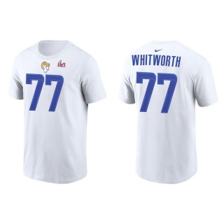 Andrew Whitworth Rams Super Bowl LVI  Men's White T-Shirt