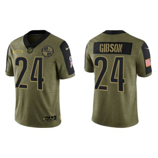 Antonio Gibson Commanders Salute to Service Limited Men's Olive Jersey