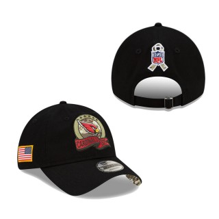 Men's Arizona Cardinals Black 2022 Salute To Service 9TWENTY Adjustable Hat
