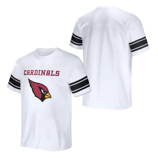 Men's Arizona Cardinals NFL x Darius Rucker Collection by Fanatics White Football Striped T-Shirt
